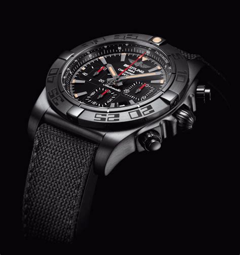 breitling black rubber strap chronomat.